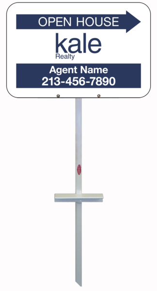 T-Stake and Agent Sign Panel Unit, 12h x 18w, 3MM Aluminum Composite