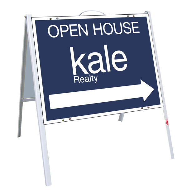 Directional A-Frame and Office Open House Sign Panel Unit, 18h x 24w, .050 Poly