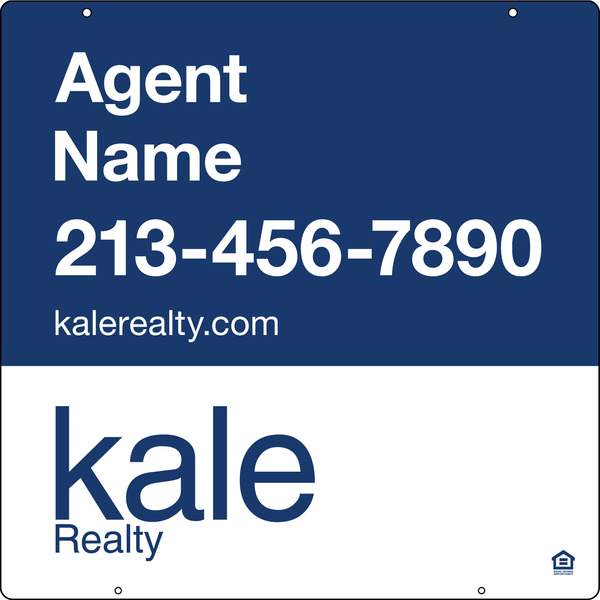 Agent Hanging Sign Panel, 24h x 24w, .063 Aluminum