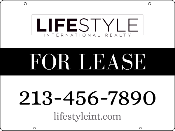 Office Hanging Sign Panel, 18h x 24w, Steel