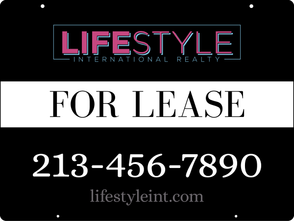 Office Hanging Sign Panel, 18h x 24, .063 Aluminum