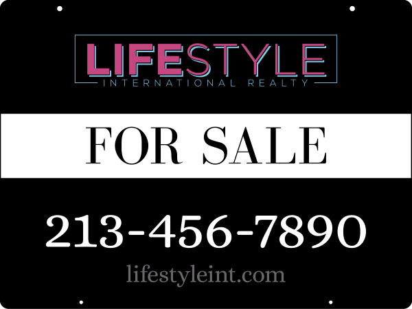 Office Hanging Sign Panel, 18h x 24w, Steel