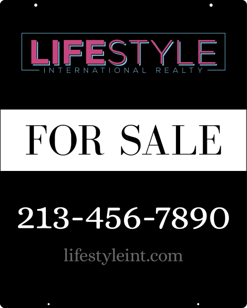 Office Hanging Sign Panel, 30h x 24w, Steel