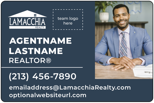 Agent Photo w Logo Magnetic Sign Panel, 12h x 18w