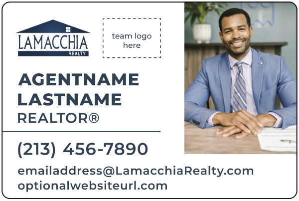 Agent Photo w Logo Magnetic Sign Panel, 12h x 18w