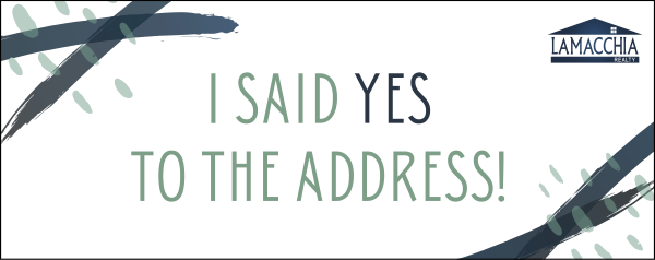 I Said Yes to the Addess Sign Riders, 12h x 30w, 4mm corrugated plastic