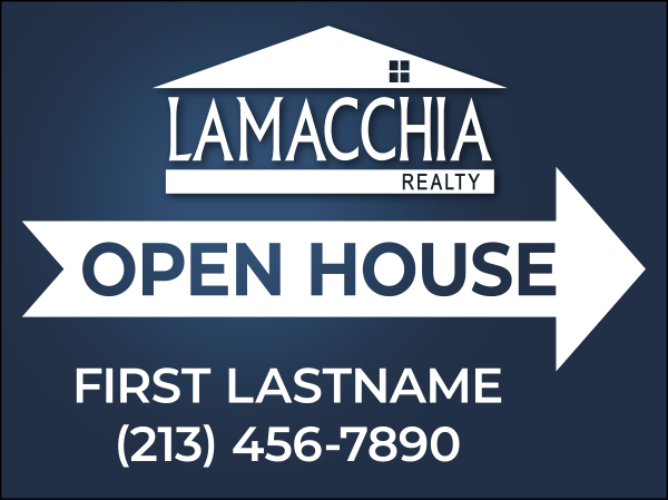 Directional Agent Open House (2) SF Sign Panels, 18h x 24w, 4mm Corrugated Plastic