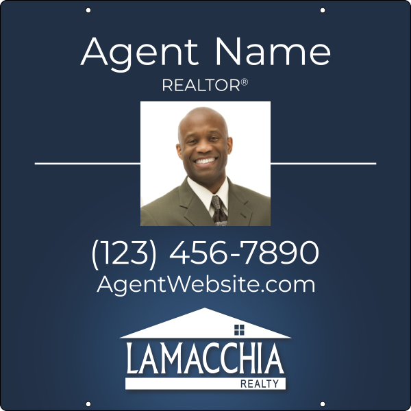 Agent Photo Team Name Hanging Sign Panel, 30h x 30w, 3mm Aluminum Composite
