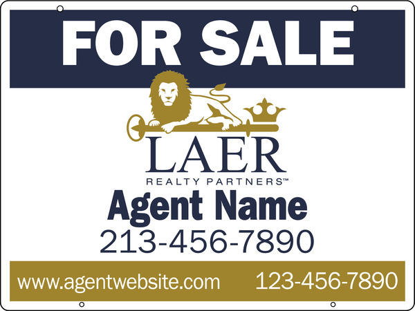Agent Hanging Sign Panel, 18h x 24w, Steel