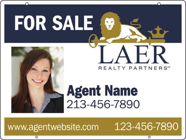 Agent Photo Hanging Sign Panel, 18h x 24w, Steel