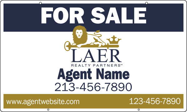 Agent Hanging Sign Panel, 18h x 30w, Steel