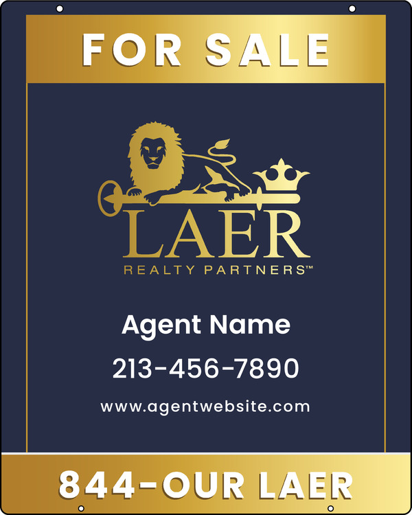 Agent Hanging Sign Panel, 30h x 24w, Steel
