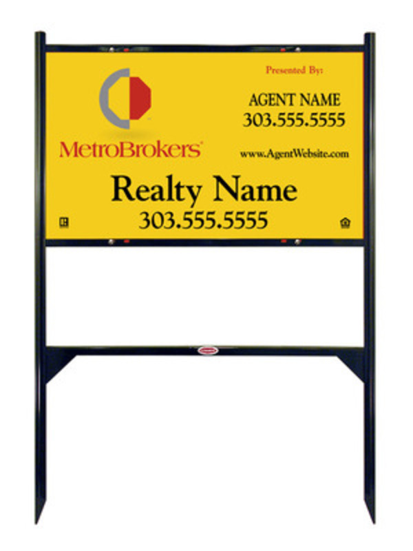 Black Angle Iron Sign Unit, 18h x 30w