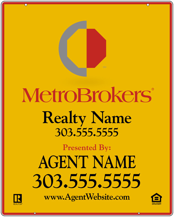 Hanging Agent Sign Panel, 30h x 24w