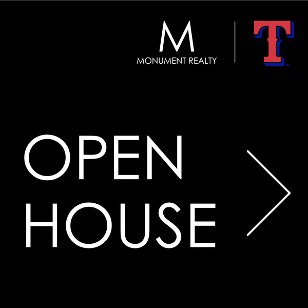 Directional Open House w T Logo Sign Panel, 18h x 24w, 4mm Corrugated Plastic