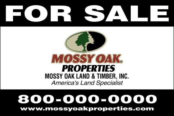 Large Format Real Estate Sign Panel printed on two sides, 10mm Corrugated Plastic 32h x 48w