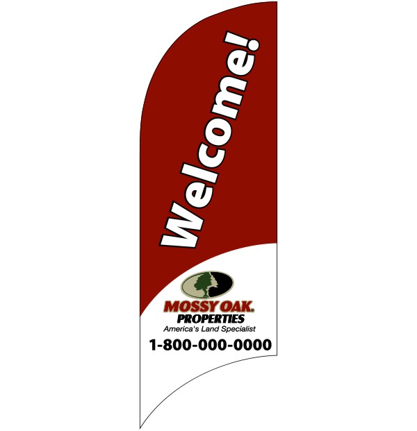 real estate custom feather flag only, 7-foot