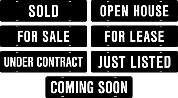 Real Estate Message Sign Rider, 3MM Aluminum Composite 6h x 24w