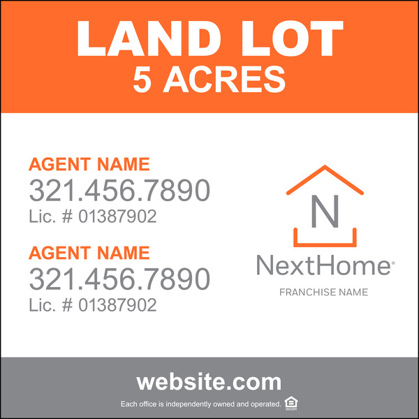 Commercial Agent Panel (SF), 48h x 48w, 3mm Aluminum Composite