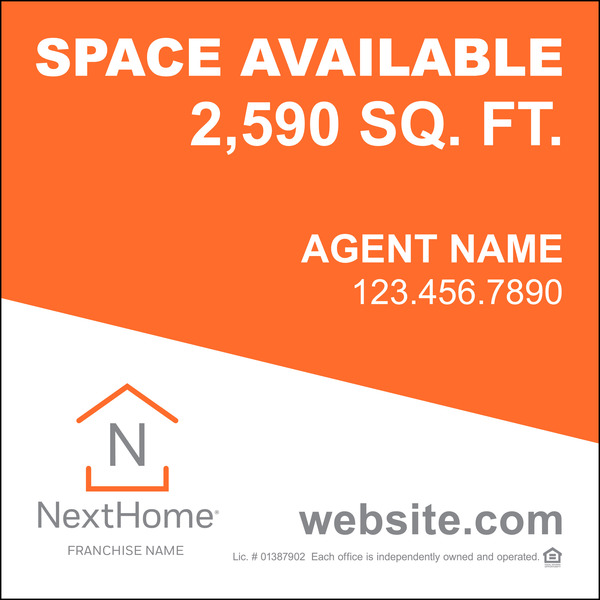 Commercial Agent Panel (SF), 48h x 48w, 3mm Aluminum Composite