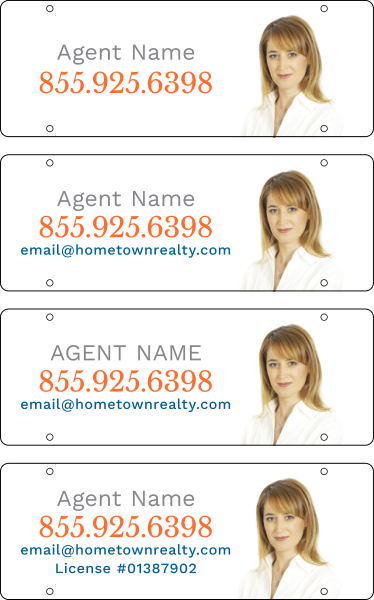 Agent Photo Sign Rider, 8h x 22w, 3mm Aluminum Composite