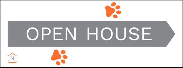 Directional Open House Sign Panel, 9h x 24w, 4mm corrugated plastic