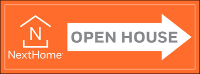 Directional Open House Sign Panel, Corrugated 4mm, 9h x 24w
