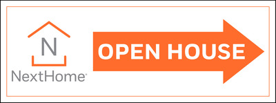 Directional Open House Sign Panel, Corrugated 4mm, 9h x 24w
