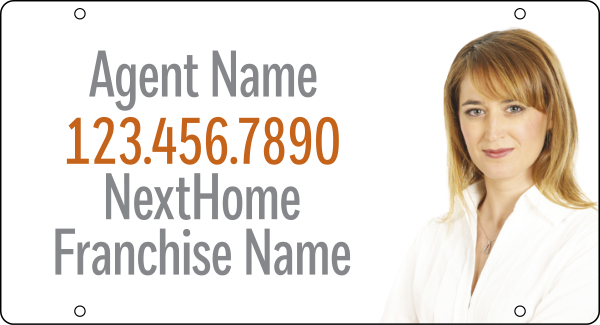 Agent Photo Sign Rider, 12h x 22w, 3mm Aluminum Composite