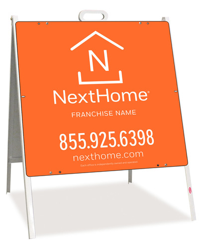 A-Frame and Sign Panel Unit, 24h x 24w, Steel