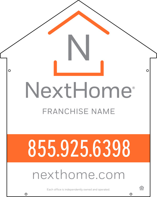 House Shape Sign Panel DF, 30h x 24w, 3mm Aluminum Composite