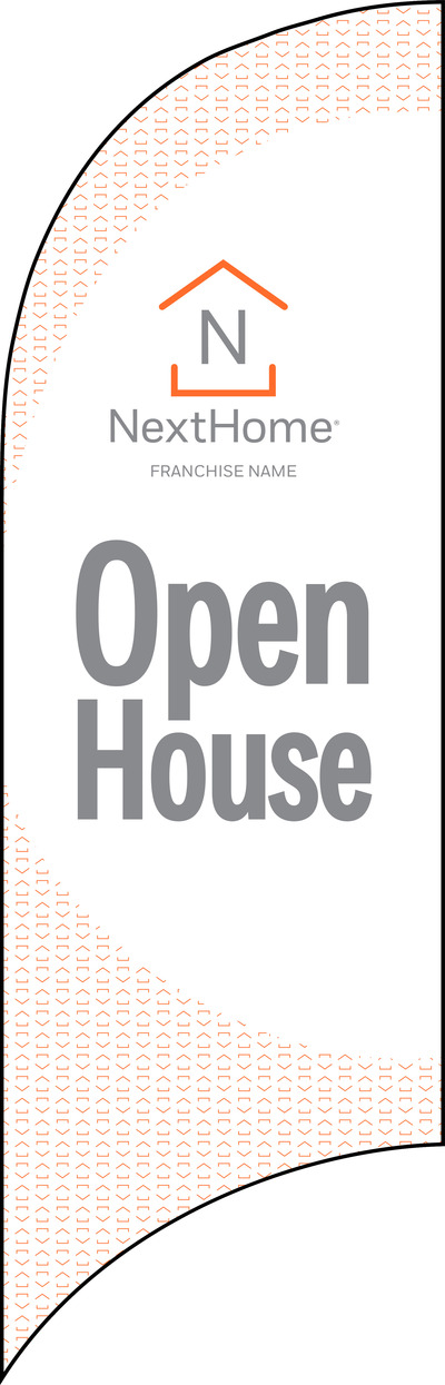 Open House Feather Flag Only, 7-Foot- Printed on both sides