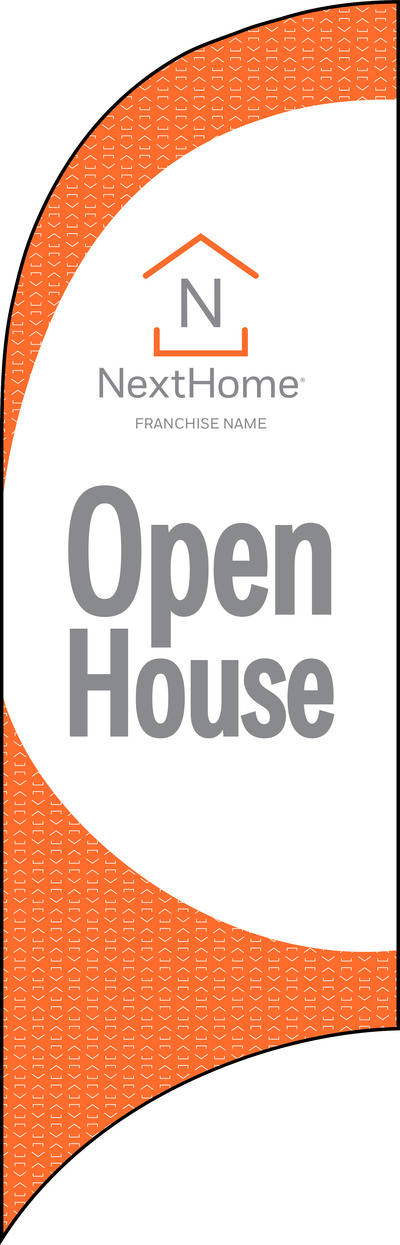 Open House Feather Flag Only, 7-Foot- Printed on both sides