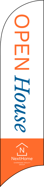 Open House Feather Flag Only, 10-Foot- Printed on both sides