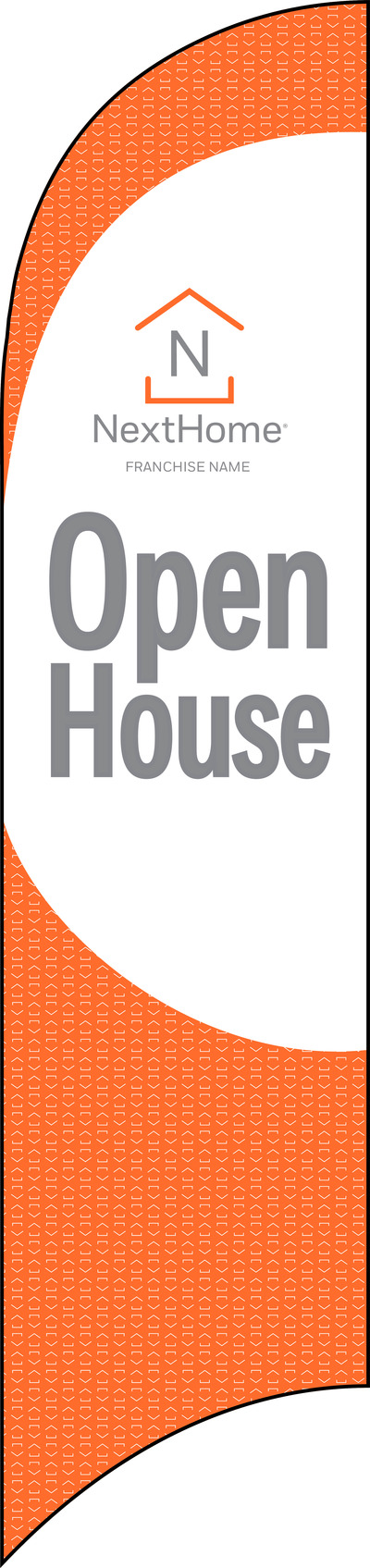 Open House Feather Flag Only, 10-Foot- Printed on both sides