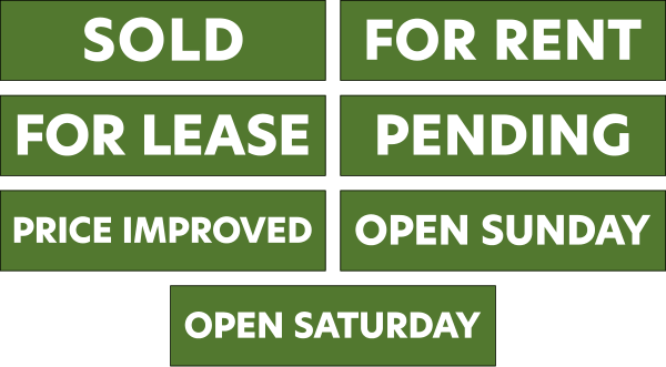 Message Sign Rider, 6h x 24w, 4mm corrugated plastic