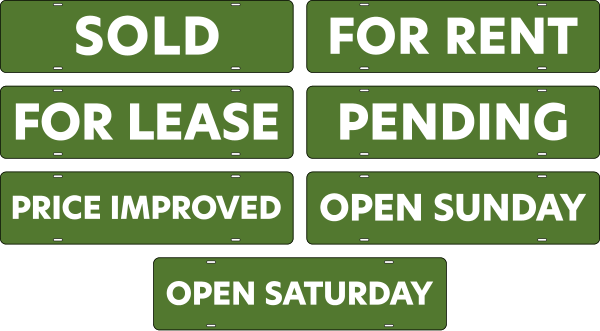 Message Sign Riders, 6h x 24w, Steel