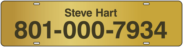 Agent Name Sign Rider, 6h x 24w