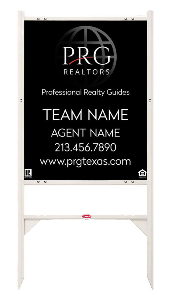 Angle Iron Frame with One Rider Inserts and Team Name Sign Panel Unit, 30h x 24w