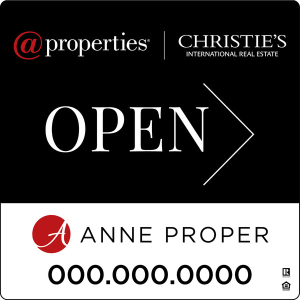 Replacement Open w Logo & Phone Sign Panel, 20h x 20, 3MM Aluminum Composite