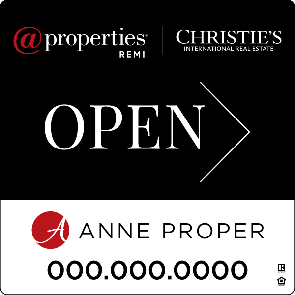 Replacement Open w Logo & Phone Sign Panel, 20h x 20, 3MM Aluminum Composite
