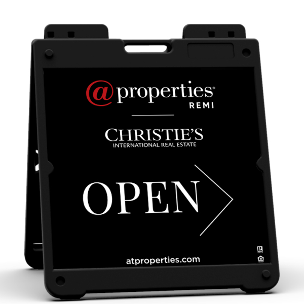 Heavy Duty Plastic A-Frame and Office Open Sign Panel Unit, 20h x 20w, Aluminum Composite