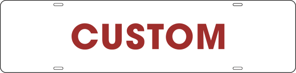 Custom Copy Sign Rider, 6h x 24w, Steel