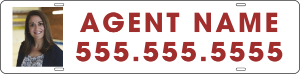 Agent Photo Sign Rider, 6h x 24w, Steel