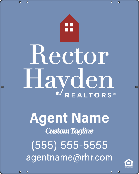Agent Name w Copy Sign Panel, 30h x 24w, Steel