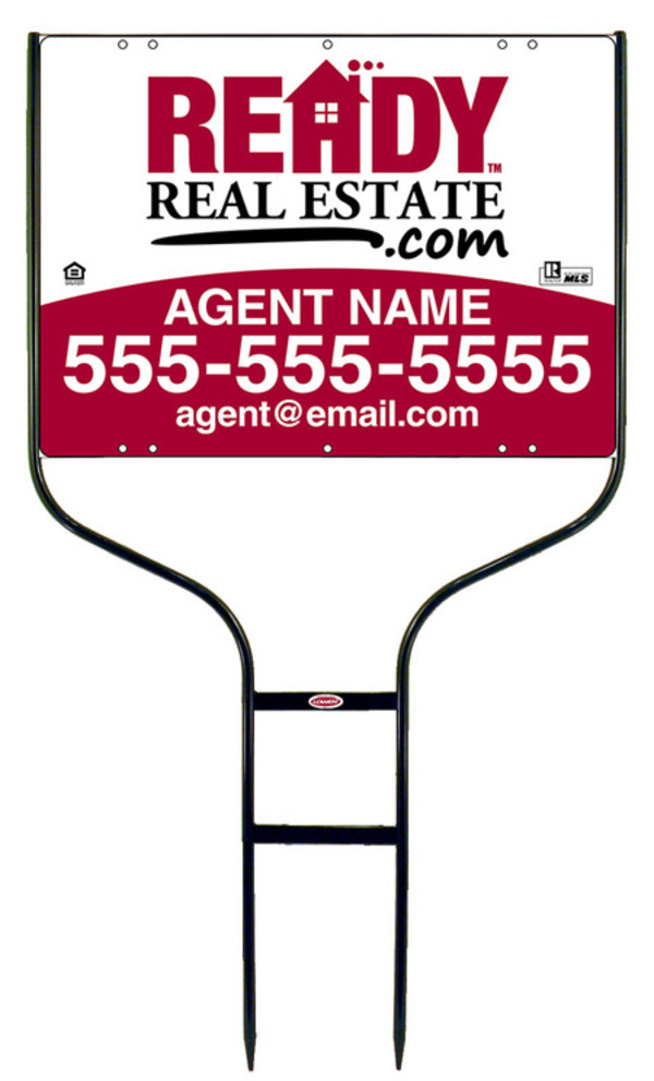 Round Rod Frame and Sign Panel Unit, 18h x 24w
