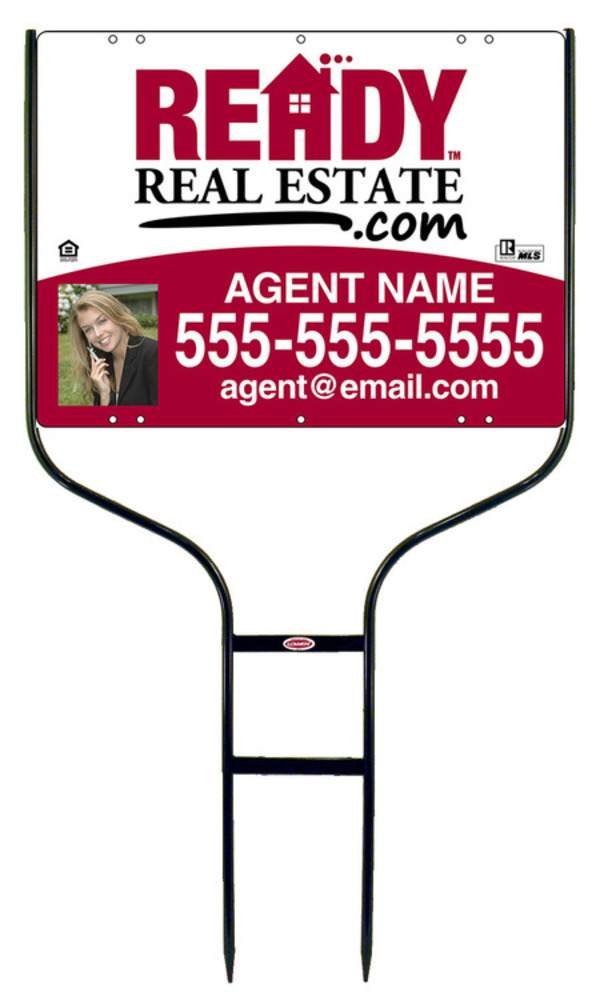 Round Rod Frame and Photo Sign Panel Unit, 18h x 24w