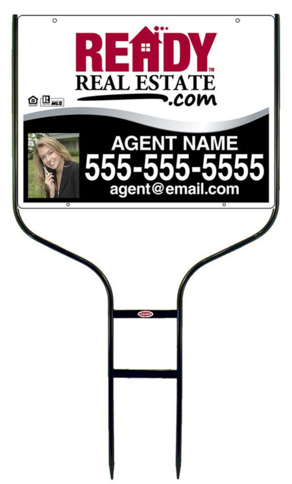 Round Rod Frame and Photo Sign Panel Unit, 18h x 24w