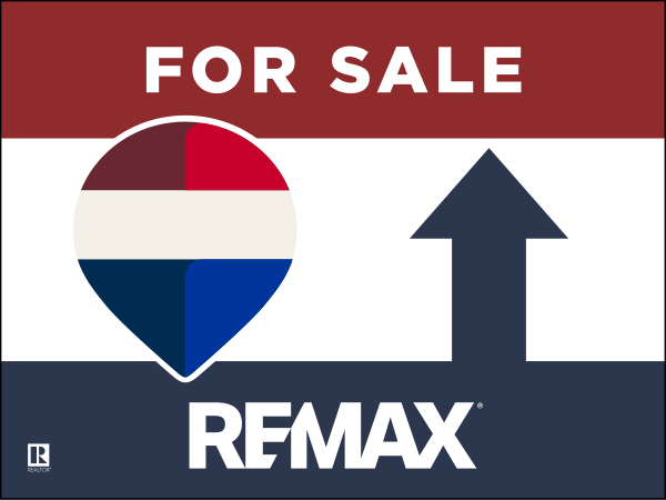 Directional For Sale SF Sign Panel, 18h x 24w, 4mm corrugated plastic