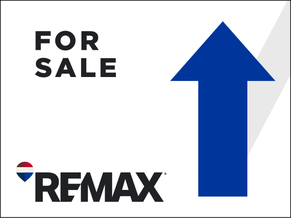 Directional For Sale SF Sign Panel, 18h x 24w, 4mm corrugated plastic
